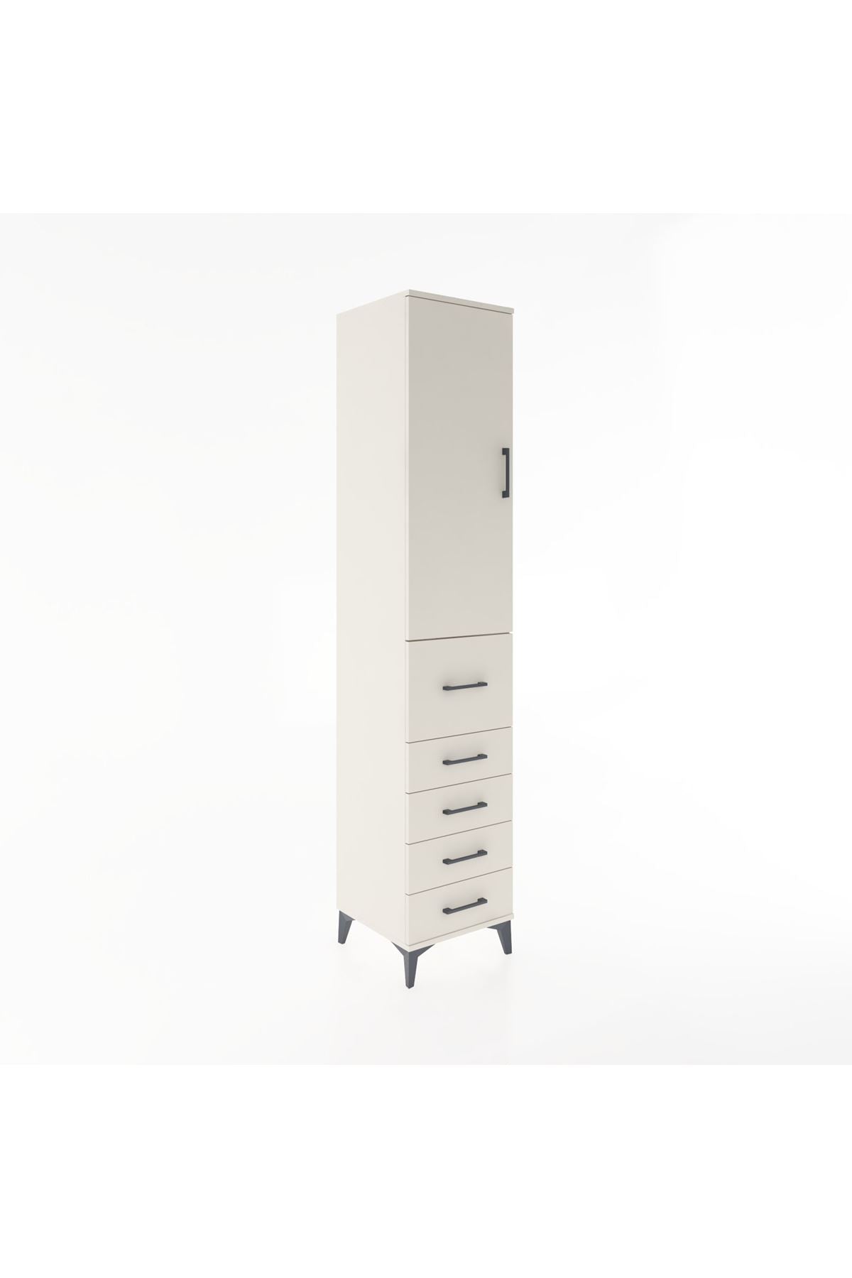 Hyperion Dolap 2 Raflı 5 Çekmeceli Tek Askılı 44x44x221 Aytaşı-Aytaşı