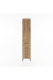 Hyperion Dolap 2 Raflı 5 Çekmeceli Tek Askılı 44x44x221 Aytaşı-Çam