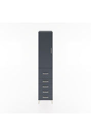 Hyperion Dolap 2 Raflı 5 Çekmeceli Tek Askılı 44x44x221 Antrasit-Antrasit