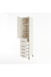 Hyperion Dolap 3 Raflı 5 Çekmeceli Tek Kapaklı 44x44x221 Aytaşı-Aytaşı