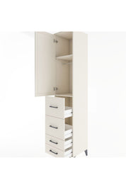 Hyperion Dolap 2 Raflı 4 Çekmeceli Tek Askılı 44x44x221 Aytaşı-Aytaşı