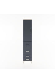 Hyperion Dolap 2 Raflı 4 Çekmeceli Tek Askılı 44x44x221 Aytaşı-Antrasit