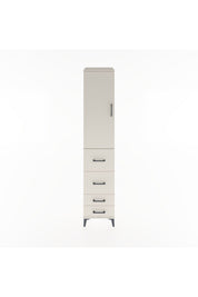 Hyperion Dolap 3 Raflı 4 Çekmeceli Tek Kapaklı 44x44x221 Aytaşı-Aytaşı