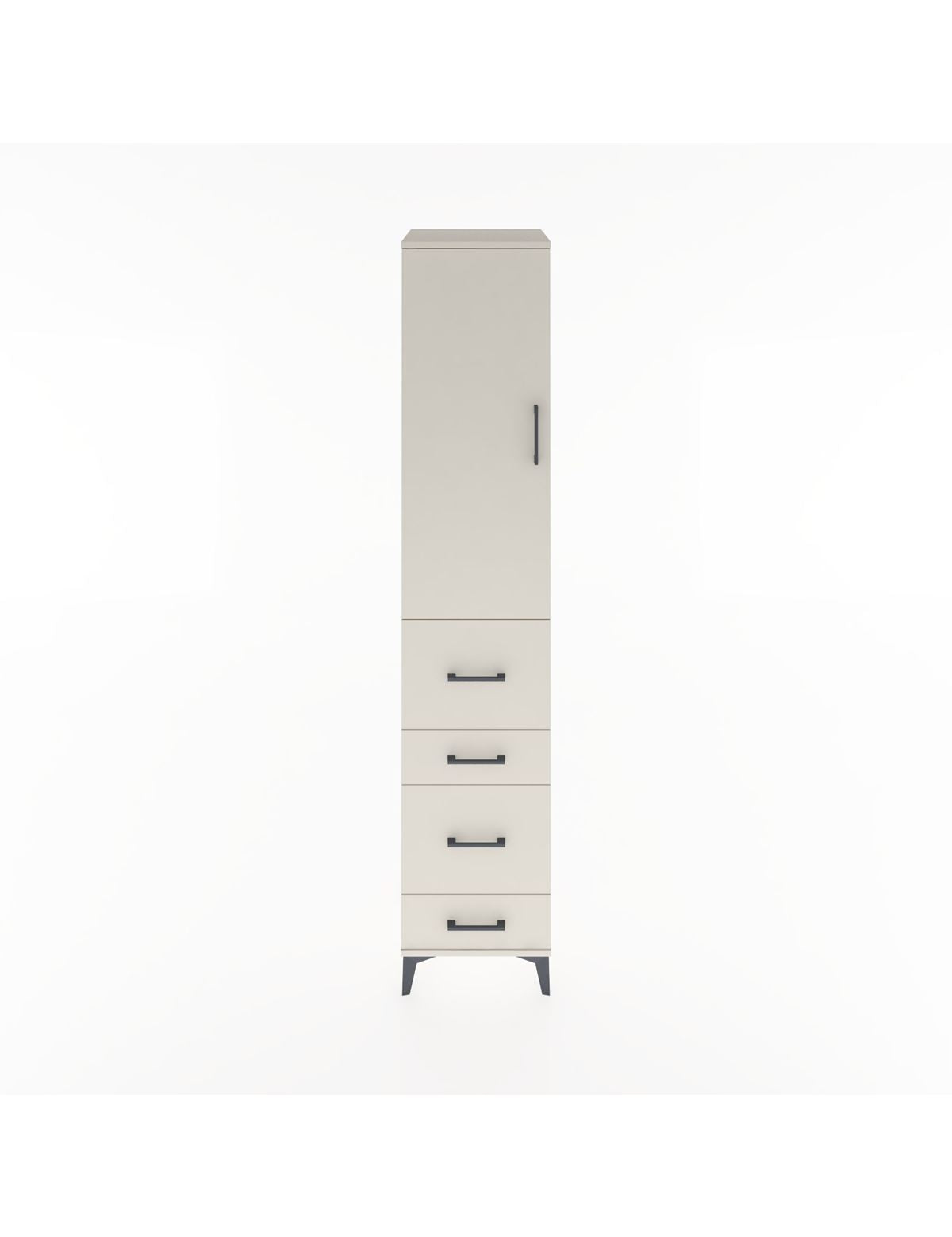 Hyperion Dolap 2 Raflı 4 Çekmeceli Tek Askılı 44x44x221 Aytaşı-Aytaşı