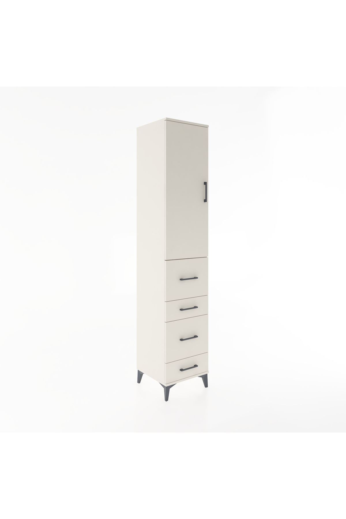 Hyperion Dolap 2 Raflı 4 Çekmeceli Tek Askılı 44x44x221 Aytaşı-Aytaşı