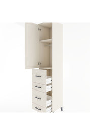 Hyperion Dolap 2 Raflı 4 Çekmeceli Tek Askılı 44x44x221 Aytaşı-Aytaşı