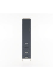 Hyperion Dolap 2 Raflı 4 Çekmeceli Tek Askılı 44x44x221 Aytaşı-Antrasit