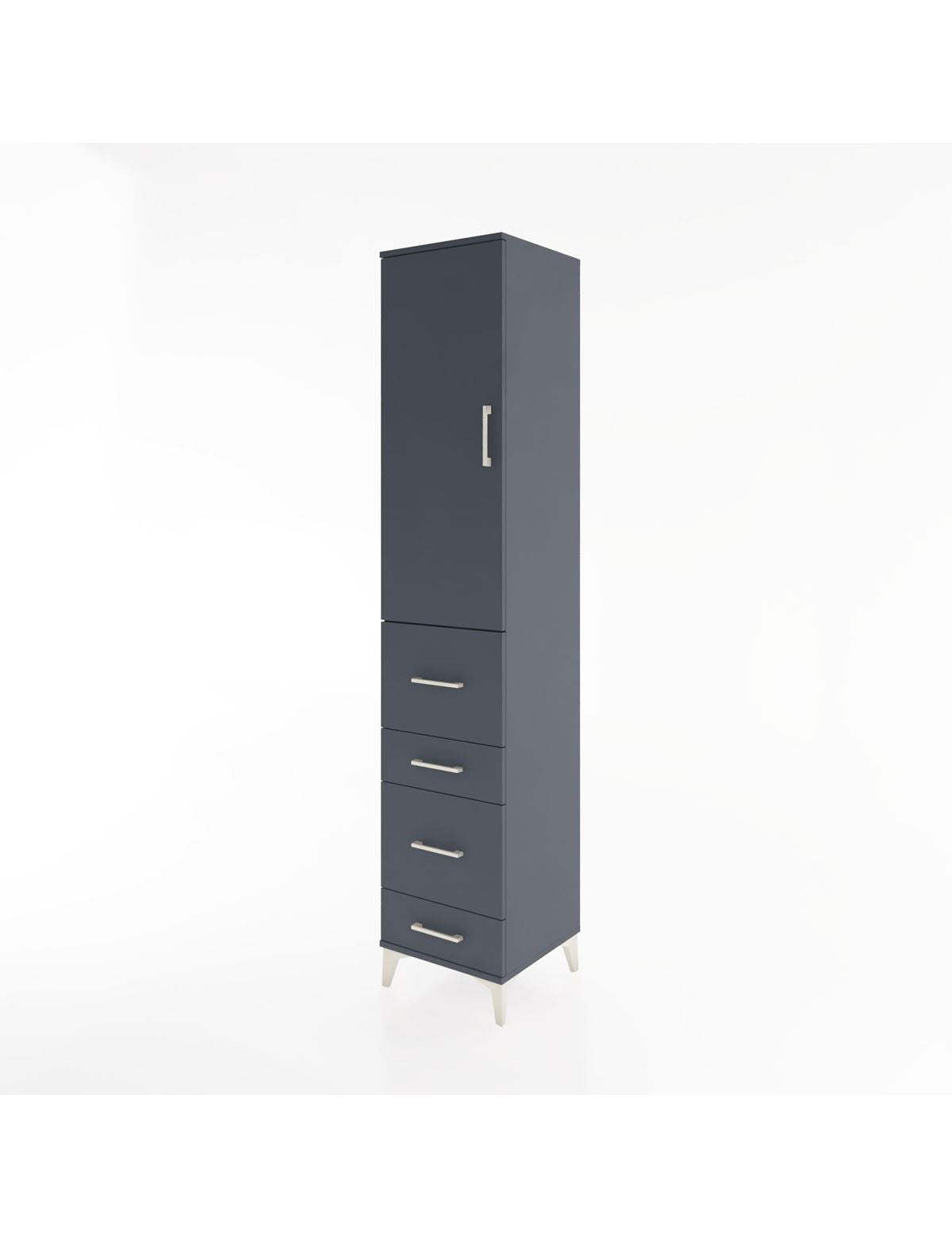 Hyperion Dolap 2 Raflı 4 Çekmeceli Tek Askılı 44x44x221 - S61M124V5B
