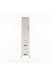 Hyperion Dolap 3 Raflı 4 Çekmeceli Tek Kapaklı 44x44x221 Aytaşı-Aytaşı