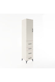 Hyperion Dolap 3 Raflı 4 Çekmeceli Tek Kapaklı 44x44x221 Aytaşı-Aytaşı