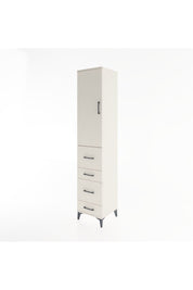 Hyperion Dolap 3 Raflı 4 Çekmeceli Tek Kapaklı 44x44x221 Aytaşı-Aytaşı