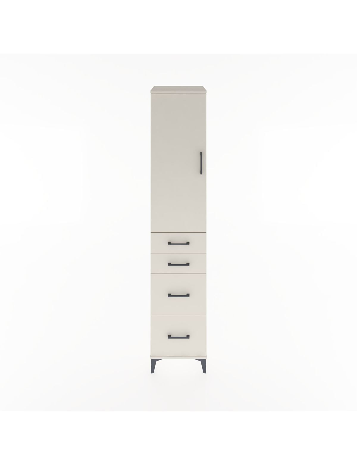 Hyperion Dolap 2 Raflı 4 Çekmeceli Tek Askılı 44x44x221 Aytaşı-Aytaşı