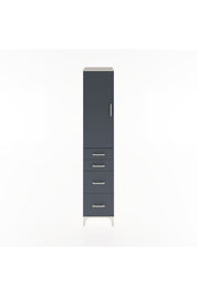 Hyperion Dolap 2 Raflı 4 Çekmeceli Tek Askılı 44x44x221 Aytaşı-Antrasit