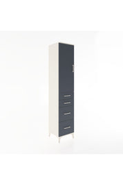 Hyperion Dolap 2 Raflı 4 Çekmeceli Tek Askılı 44x44x221 Aytaşı-Antrasit