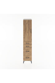 Hyperion Dolap 2 Raflı 4 Çekmeceli Tek Askılı 44x44x221 Aytaşı-Çam