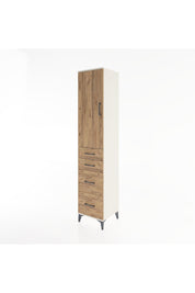 Hyperion Dolap 2 Raflı 4 Çekmeceli Tek Askılı 44x44x221 Aytaşı-Çam