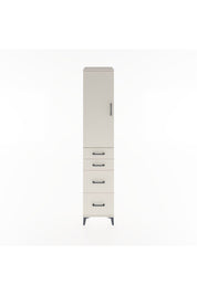 Hyperion Dolap 3 Raflı 4 Çekmeceli Tek Kapaklı 44x44x221 Aytaşı-Aytaşı