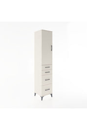 Hyperion Dolap 3 Raflı 4 Çekmeceli Tek Kapaklı 44x44x221 Aytaşı-Aytaşı