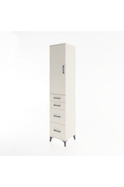 Hyperion Dolap 3 Raflı 4 Çekmeceli Tek Kapaklı 44x44x221 Aytaşı-Aytaşı