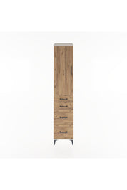 Hyperion Dolap 3 Raflı 4 Çekmeceli Tek Kapaklı 44x44x221 Aytaşı-Çam