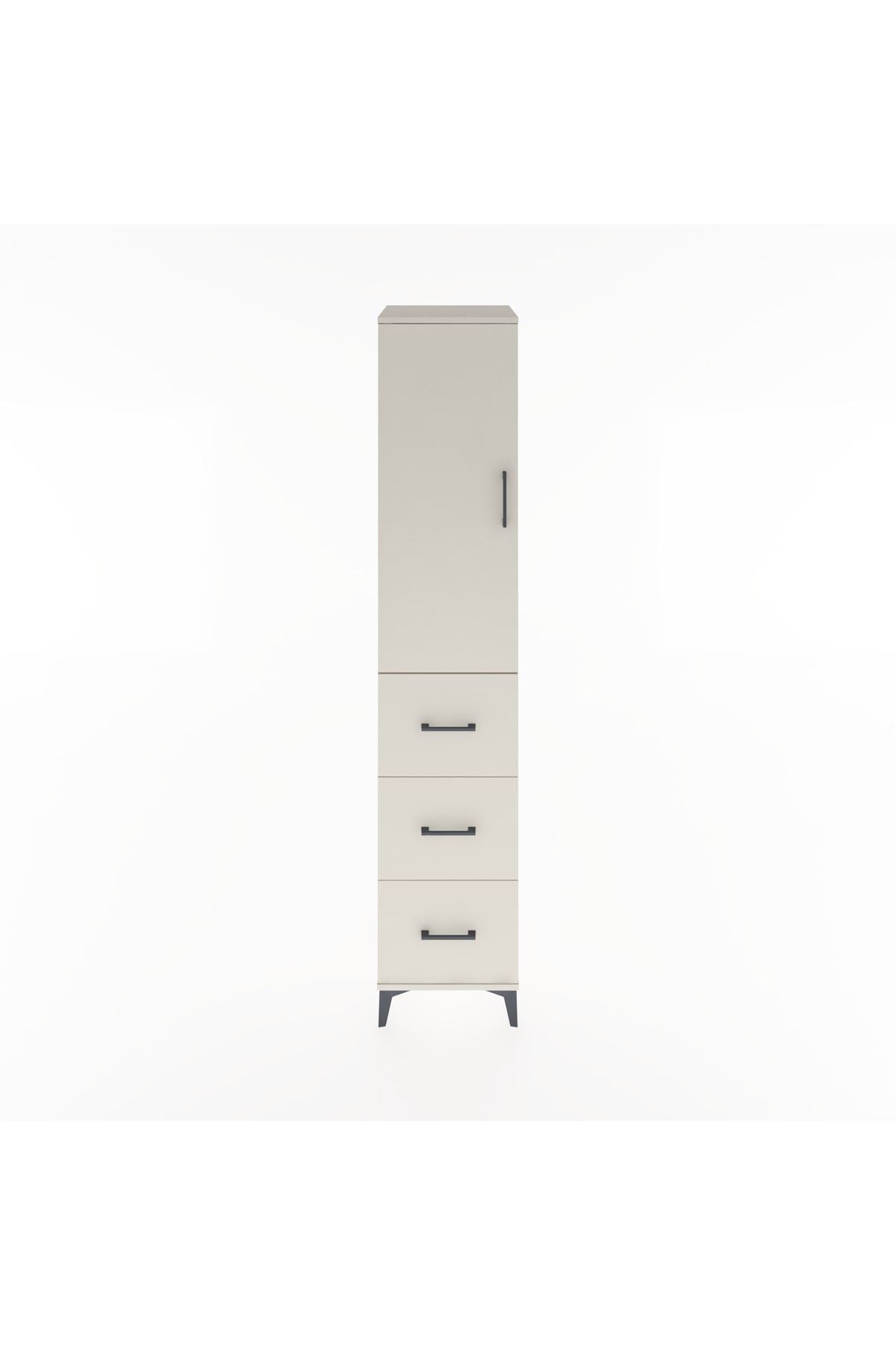 Hyperion Dolap 2 Raflı 3 Çekmeceli Tek Askılı 44x44x221 Aytaşı-Aytaşı