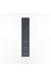 Hyperion Dolap 2 Raflı 3 Çekmeceli Tek Askılı 44x44x221 Antrasit-Antrasit