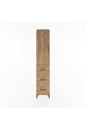 Hyperion Dolap 2 Raflı 3 Çekmeceli Tek Askılı 44x44x221 Çam-Çam