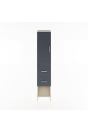 Hyperion Dolap 2 Raflı 2 Çekmeceli Tek Askılı 44x44x221 Aytaşı-Antrasit