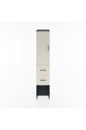 Hyperion Dolap 2 Raflı 2 Çekmeceli Tek Askılı 44x44x221 Antrasit-Aytaşı