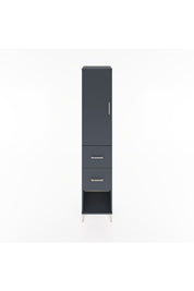 Hyperion Dolap 2 Raflı 2 Çekmeceli Tek Askılı 44x44x221 Antrasit-Antrasit