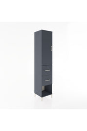 Hyperion Dolap 2 Raflı 2 Çekmeceli Tek Askılı 44x44x221 Antrasit-Antrasit