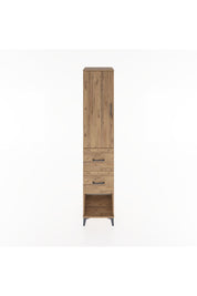 Hyperion Dolap 2 Raflı 2 Çekmeceli Tek Askılı 44x44x221 Çam-Çam