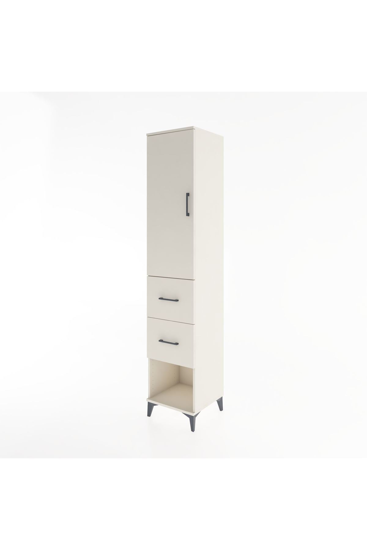 Hyperion Dolap 3 Raflı 2 Çekmeceli Tek Kapaklı 44x44x221 - S61M131V1B