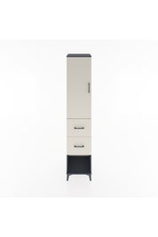 Hyperion Dolap 3 Raflı 2 Çekmeceli Tek Kapaklı 44x44x221 Antrasit-Aytaşı