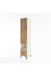 Hyperion Dolap 3 Raflı 2 Çekmeceli Tek Askılı 44x44x221 Aytaşı-Çam