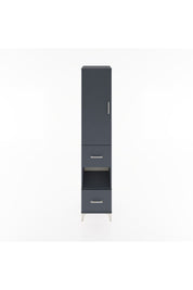Hyperion Dolap 3 Raflı 2 Çekmeceli Tek Askılı 44x44x221 Antrasit-Antrasit