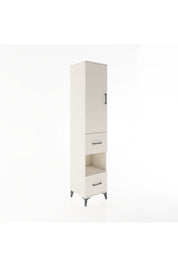 Hyperion Dolap 4 Raflı 2 Çekmeceli Tek Kapaklı 44x44x221 Aytaşı-Aytaşı