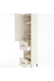 Hyperion Dolap 4 Raflı 2 Çekmeceli Tek Kapaklı 44x44x221 Aytaşı-Aytaşı