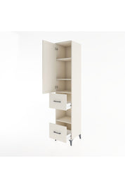 Hyperion Dolap 4 Raflı 2 Çekmeceli Tek Kapaklı 44x44x221 Aytaşı-Aytaşı