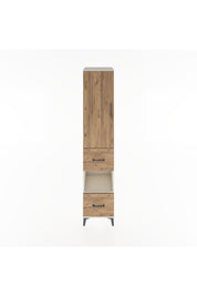 Hyperion Dolap 4 Raflı 2 Çekmeceli Tek Kapaklı 44x44x221 Aytaşı-Çam