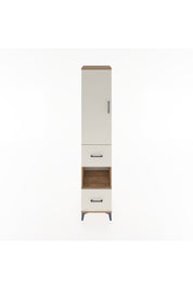 Hyperion Dolap 4 Raflı 2 Çekmeceli Tek Kapaklı 44x44x221 Çam-Aytaşı