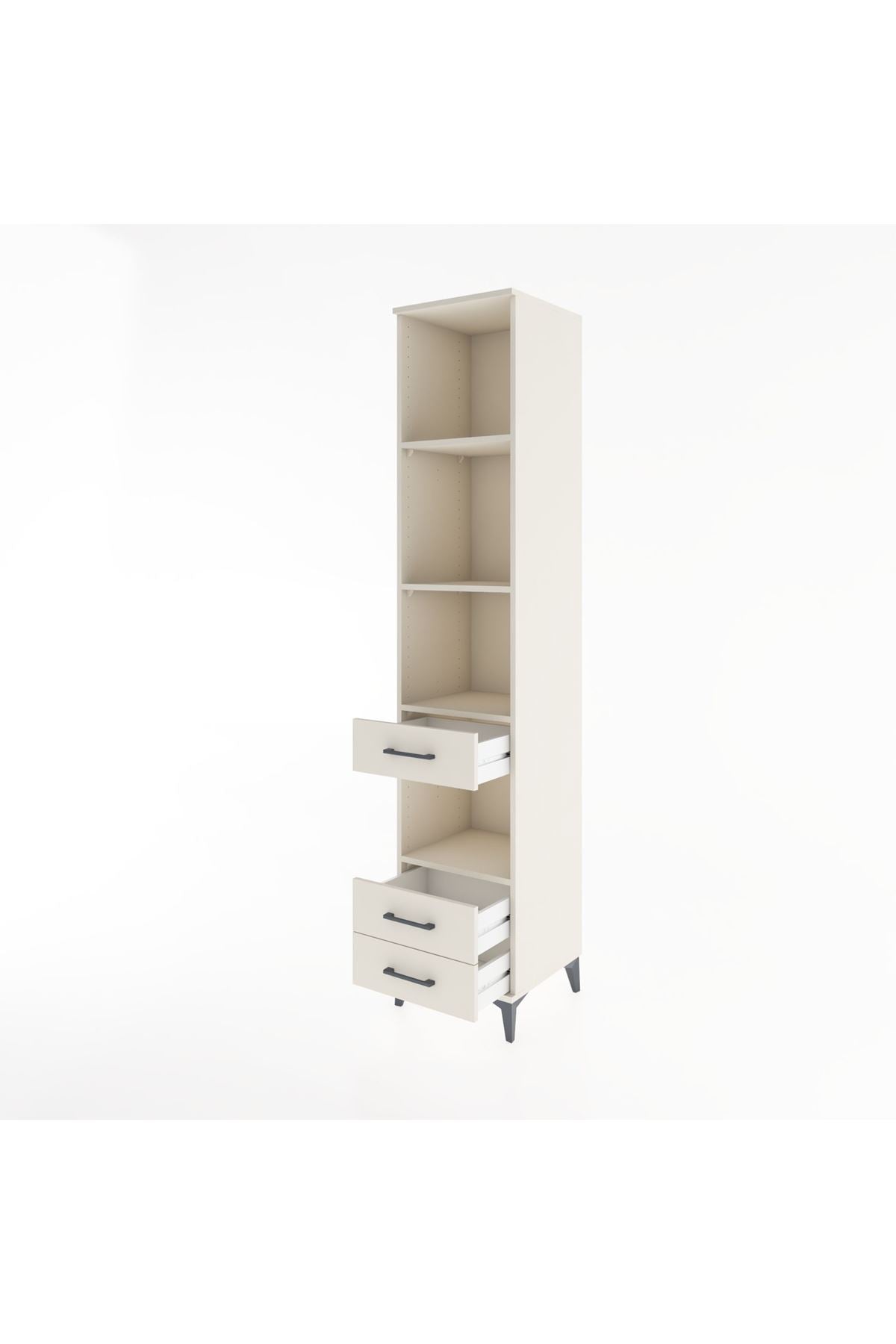 Hyperion Dolap 4 Raflı 3 Çekmeceli 44x44x221 - S61M134V1B