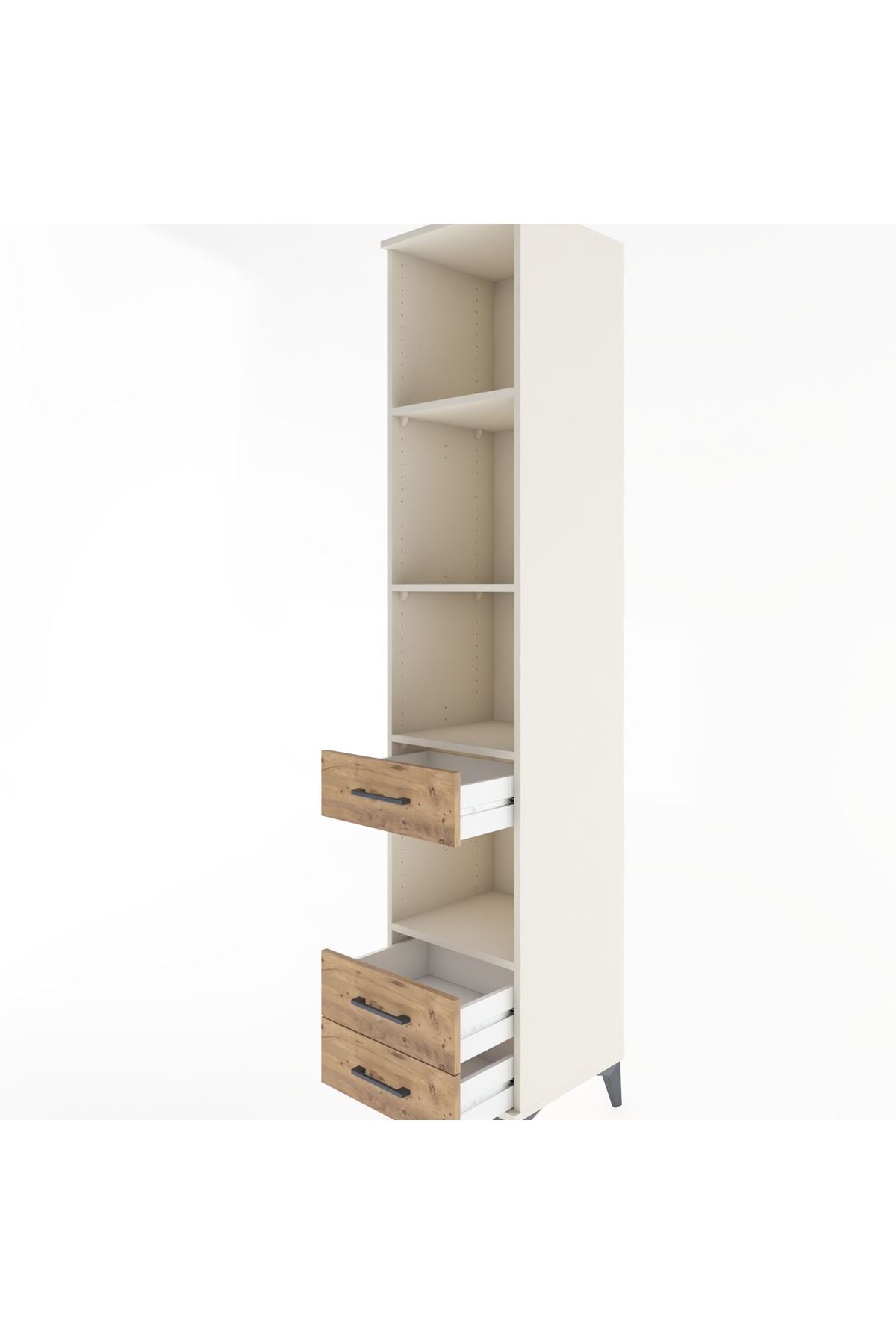 Hyperion Dolap 4 Raflı 3 Çekmeceli 44x44x221 - S61M134V3B