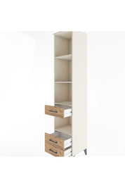 Hyperion Dolap 4 Raflı 3 Çekmeceli 44x44x221 - S61M134V3B