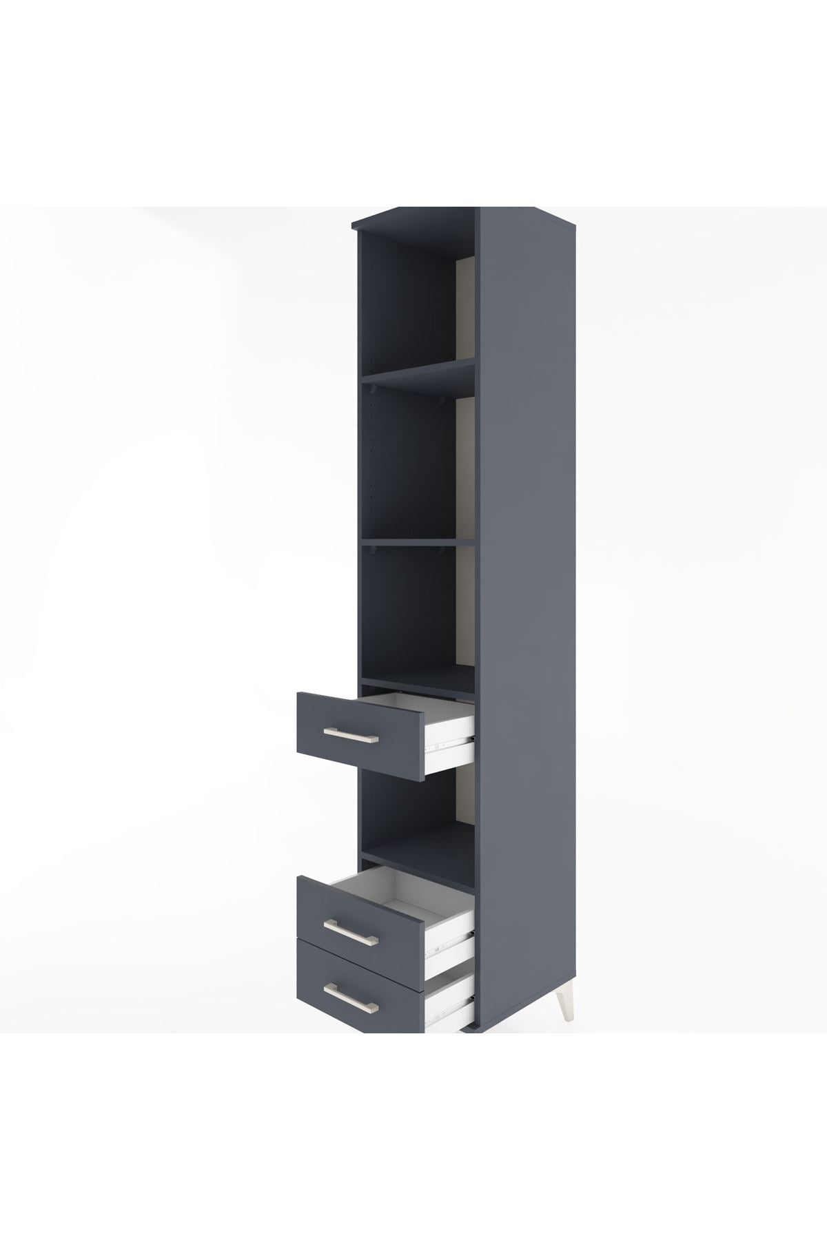 Hyperion Dolap 4 Raflı 3 Çekmeceli 44x44x221 - S61M134V5B