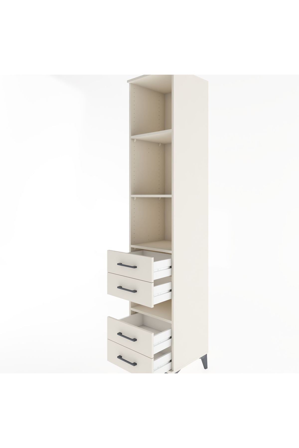 Hyperion Dolap 4 Raflı 4 Çekmeceli 44x44x221 Aytaşı-Aytaşı