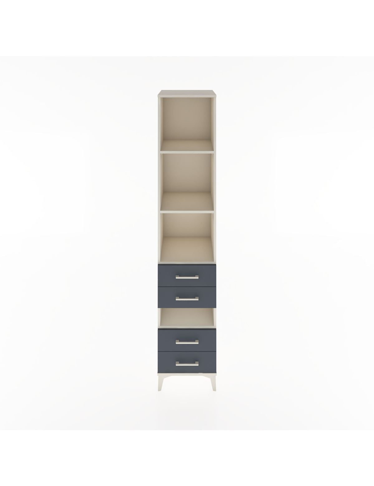 Hyperion Dolap 4 Raflı 4 Çekmeceli 44x44x221 Aytaşı-Antrasit