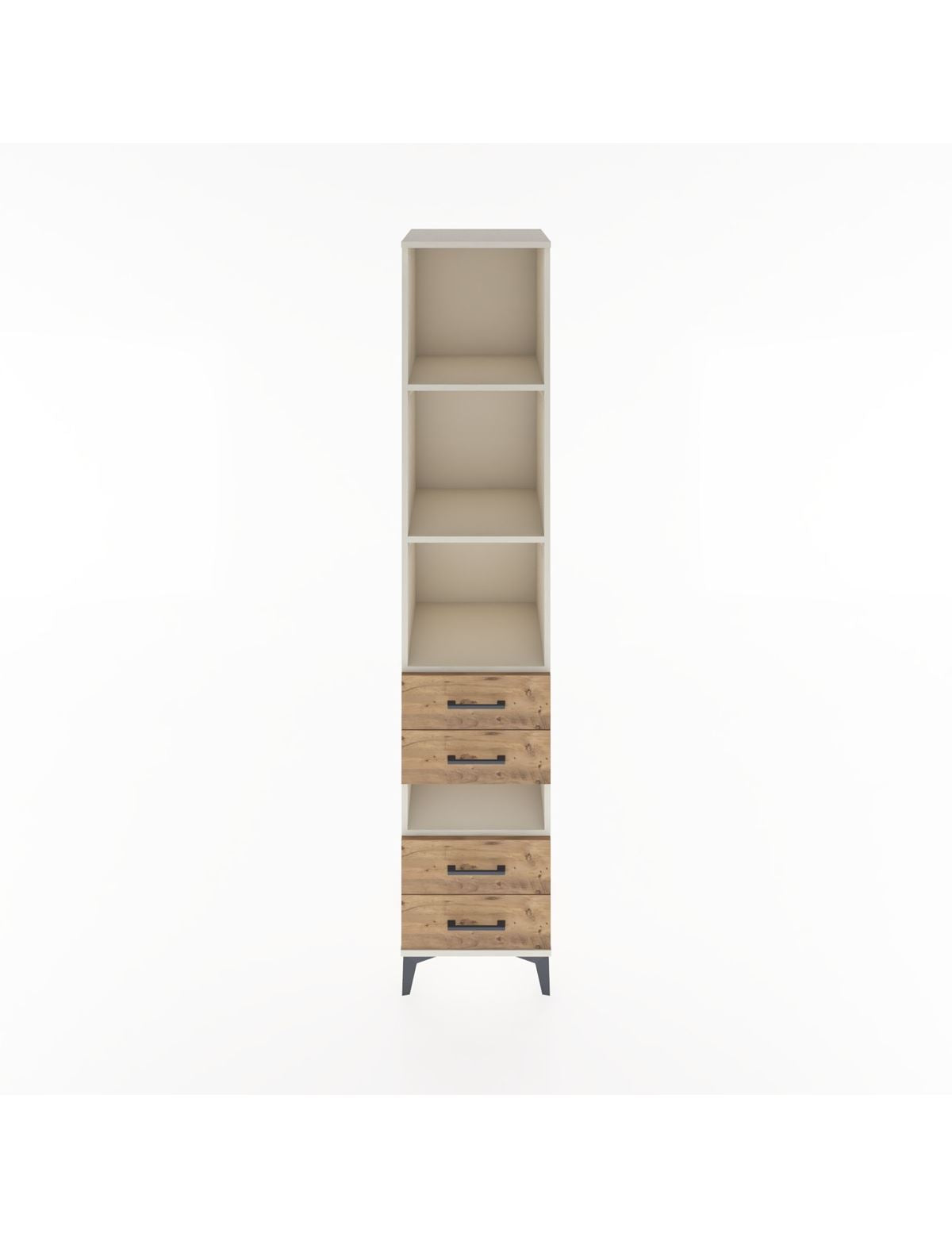 Hyperion Dolap 4 Raflı 4 Çekmeceli 44x44x221 Aytaşı-Çam