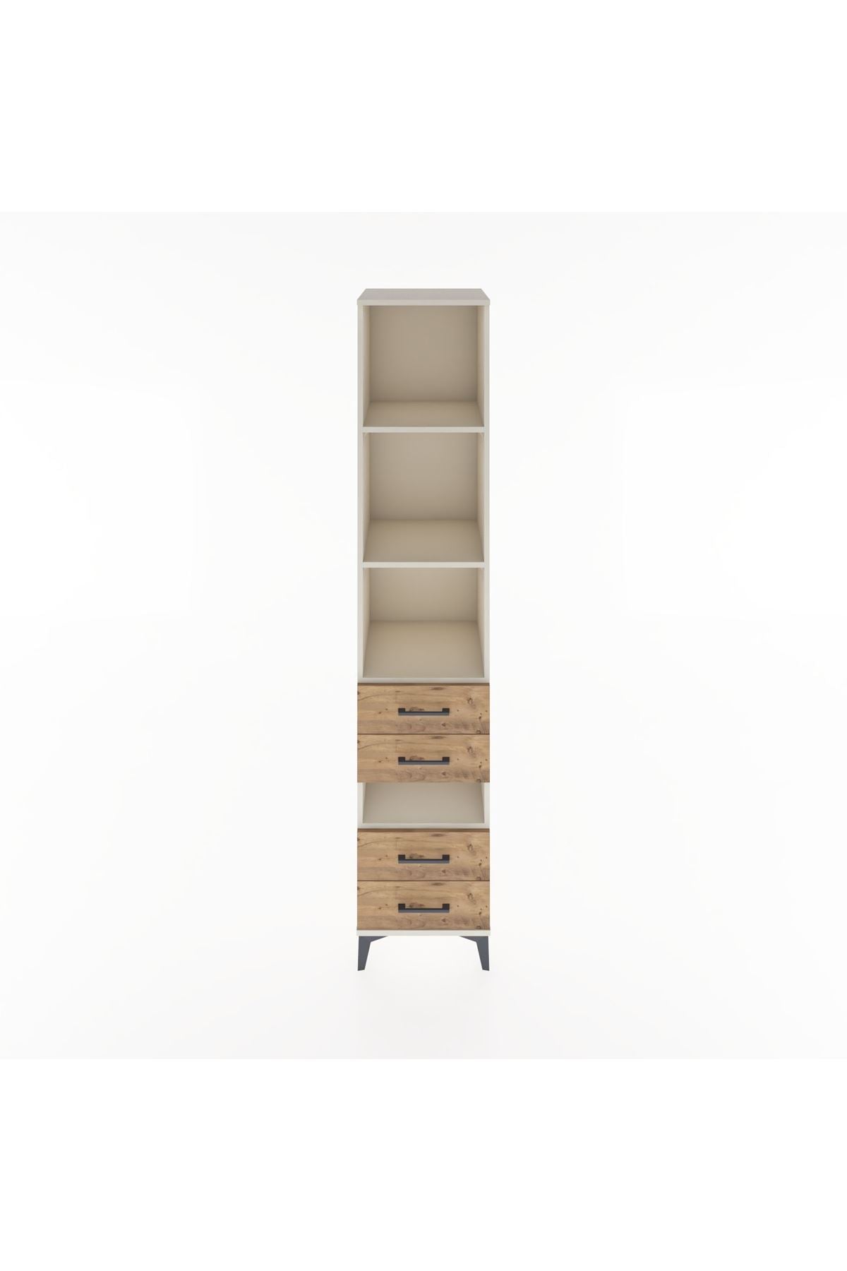 Hyperion Dolap 4 Raflı 4 Çekmeceli 44x44x221 Aytaşı-Çam