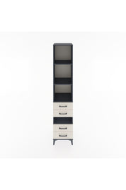 Hyperion Dolap 4 Raflı 4 Çekmeceli 44x44x221 Antrasit-Aytaşı